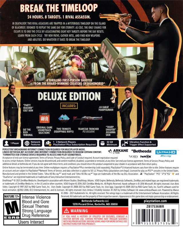 Deathloop Deluxe Edition — New — PlayStation 5