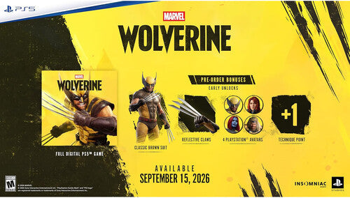 Marvel's Wolverine — New — PlayStation 5